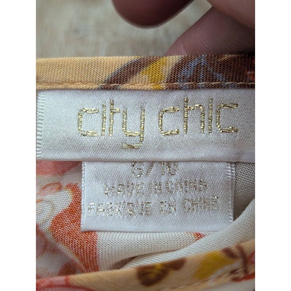 City Chic XL Boho Hi Lo Maxi Dress Festival Cottagecore Prairie Floral V Neck - Picture 5 of 15